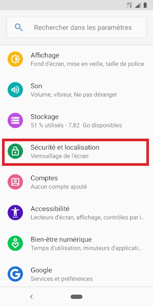 Changer votre code PIN de son Nokia 7.2.